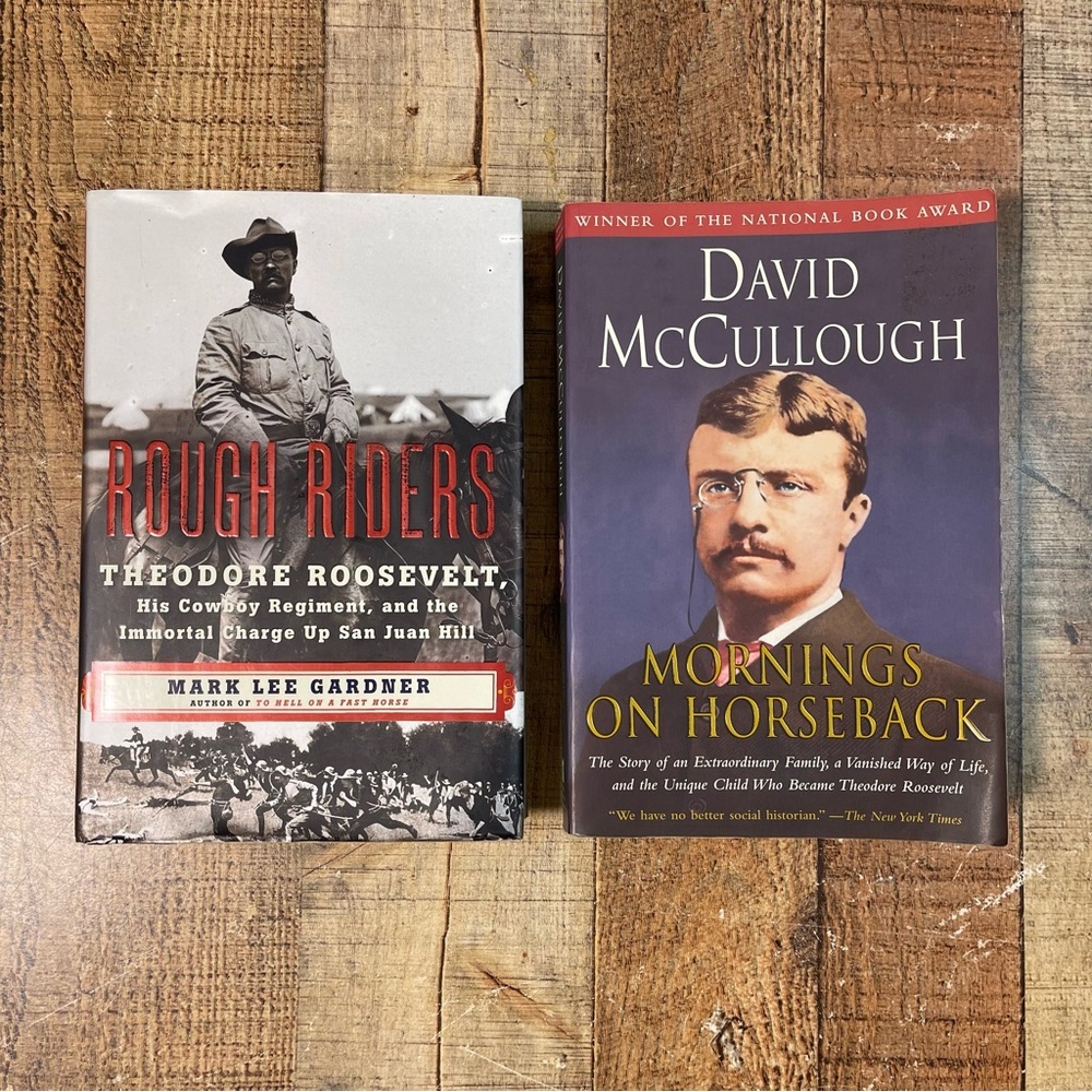 David McCullough's Mornings on Horseback Rough Riders Theodore Roosevelt Bundle